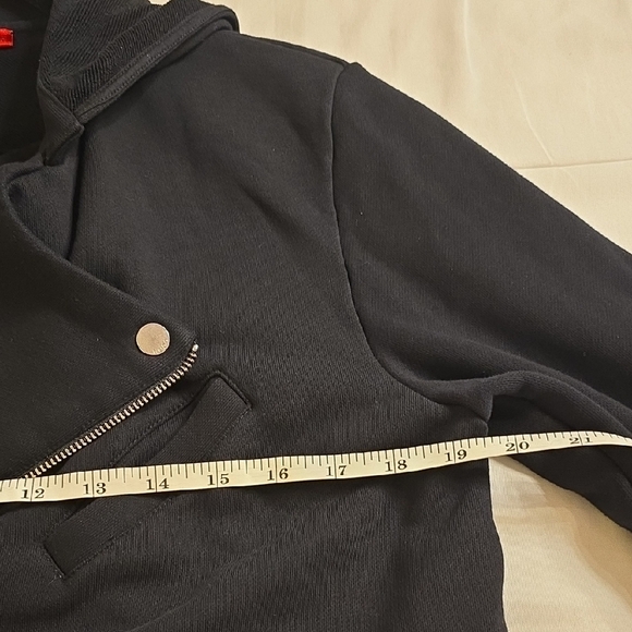 HUGO Navy Asymmetrical Zip Hoodie - Picture 10 of 16